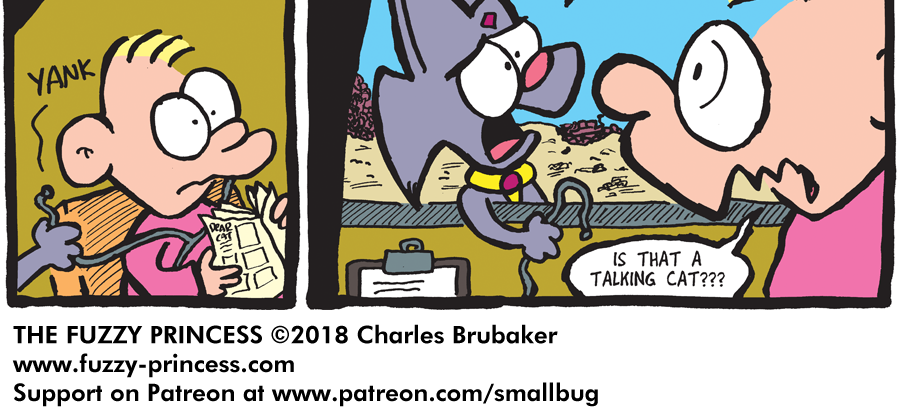 The Fuzzy Princess - Episode 287, Page 1: 2018-07-18-Looking Up